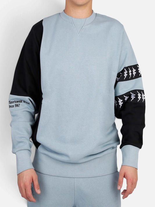 Buzo Kappa 222 Banda Vanto Azul Stone-Negro