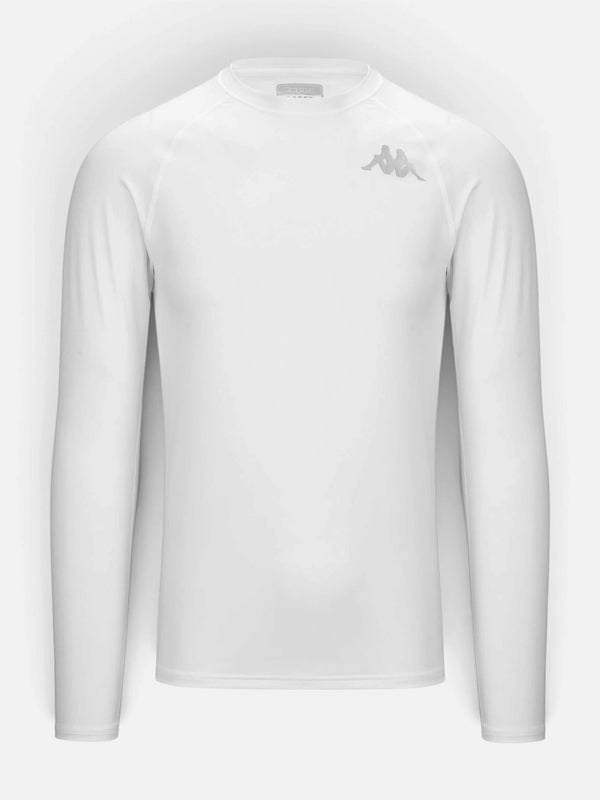 Remera Termica Kappa Manga Larga Blanco