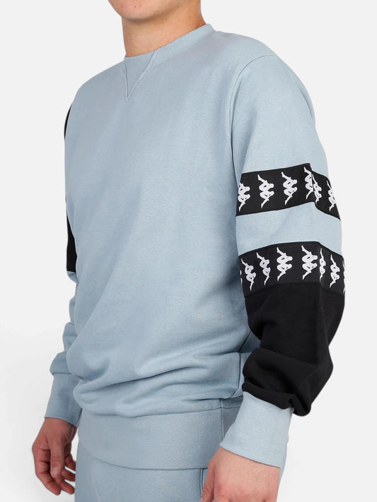 Buzo Kappa 222 Banda Vanto Azul Stone-Negro