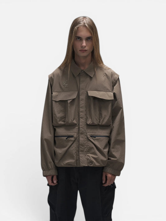 Campera Luxo Grid Chocolate