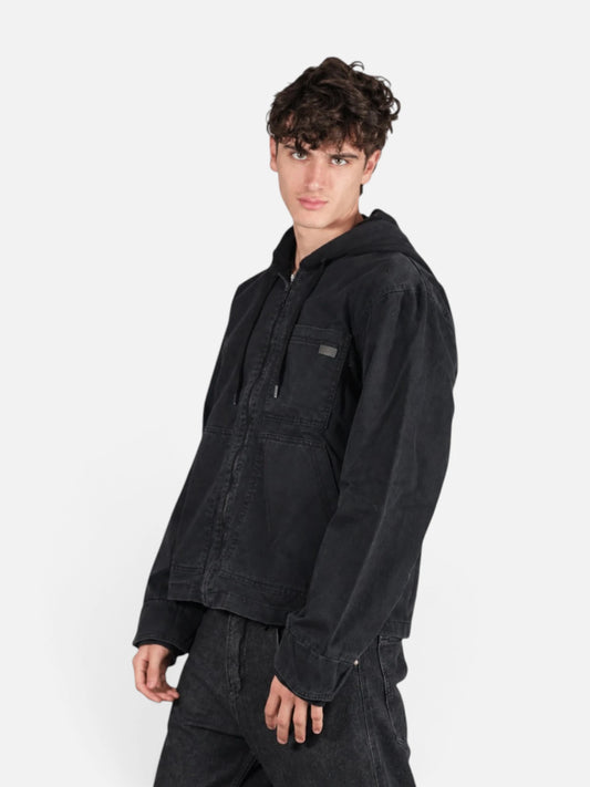 Campera NTF Jean Barcelona C/capucha Negra