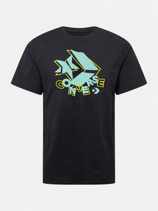 Remera Converse Star Chevron Remix Negro