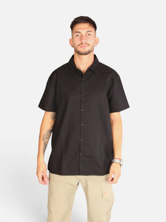Camisa NTF Lino Negra