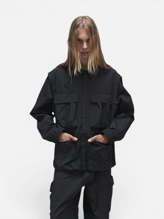 Campera Luxo Grid negro