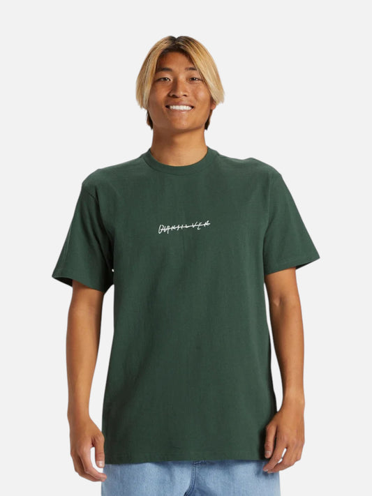 Remera Quiksilver Qs Omni Logo DNA Verde