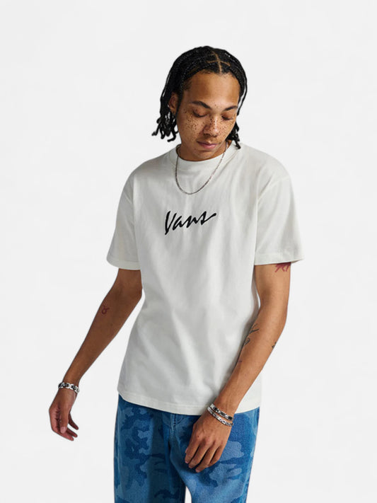 Remera Vans Classic Script Crudo