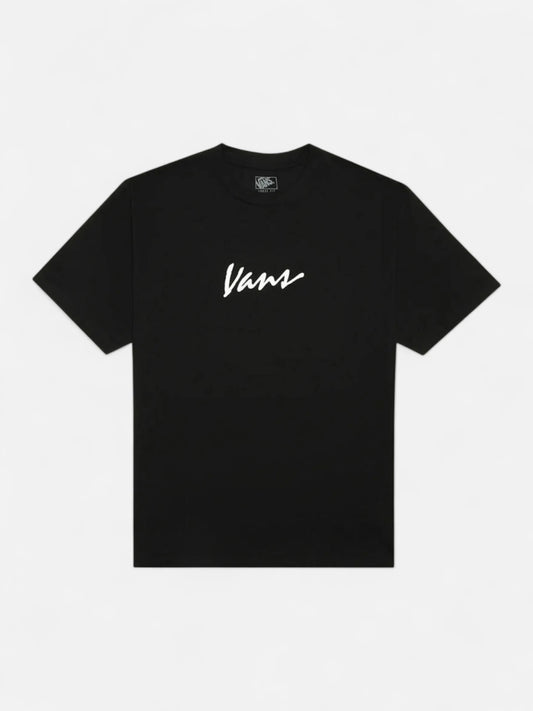Remera Vans Classic Script Negro