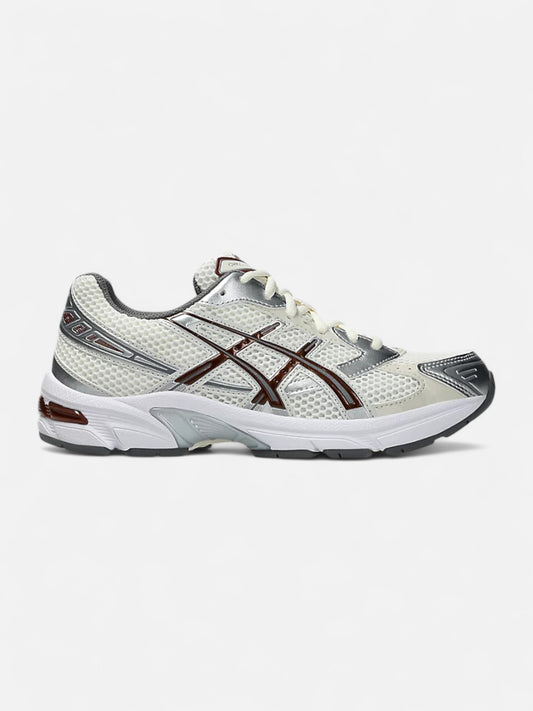 Zapatillas Asics Mujer Gel-1130 Crema Plateado Marrón
