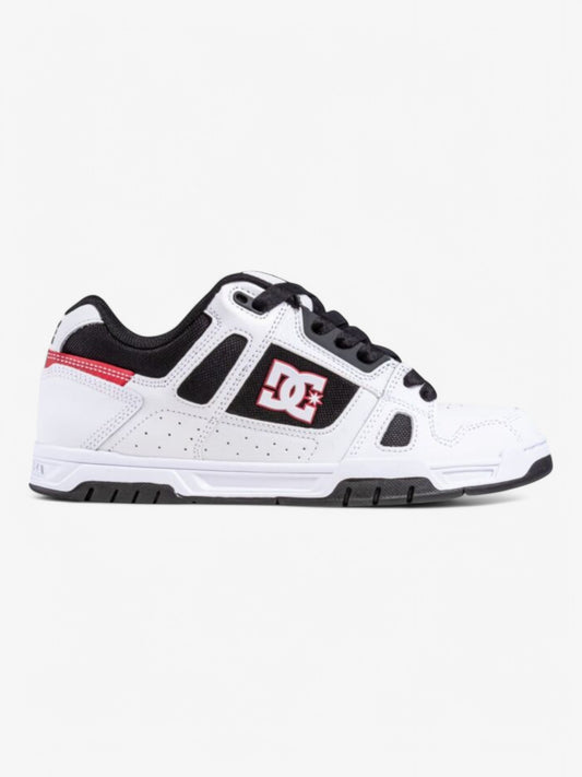 Zapatillas Dc Stag Blanco Negro Rojo