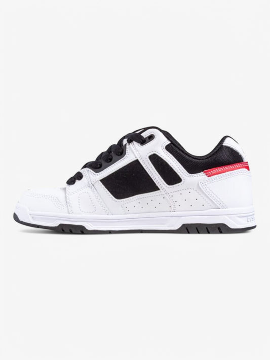Zapatillas Dc Stag Blanco Negro Rojo