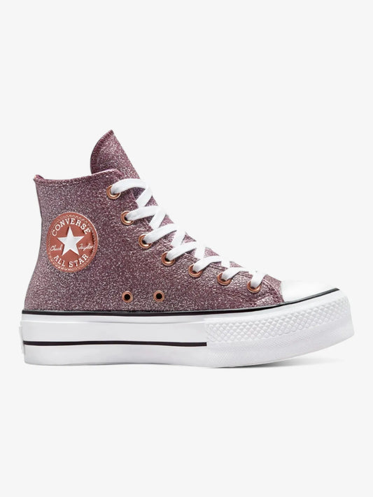 Zapatillas Converse All Star Lift Platform Brillos Rosa