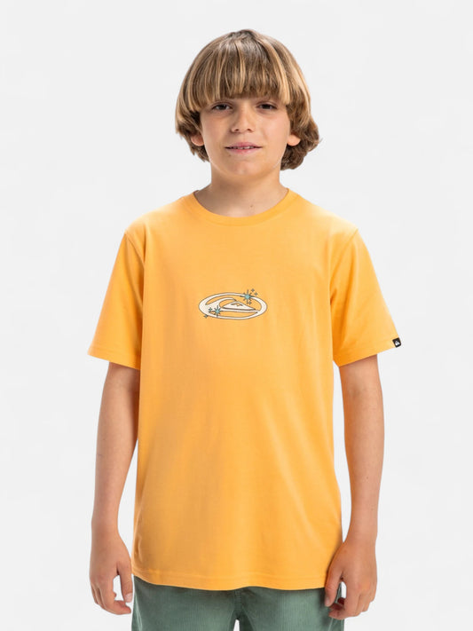 Remera Niño Quiksilver Evo Nature Magic Amarillo