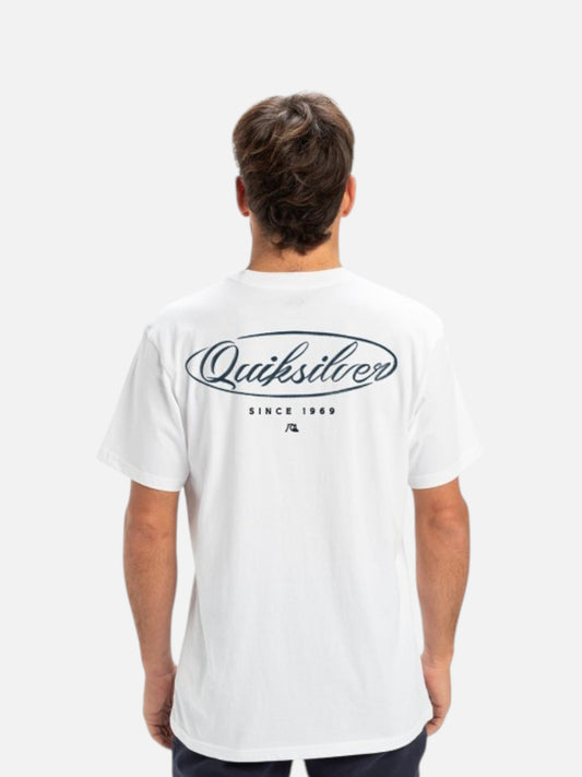 Remera Quiksilver Natural Script MT0 Blanco