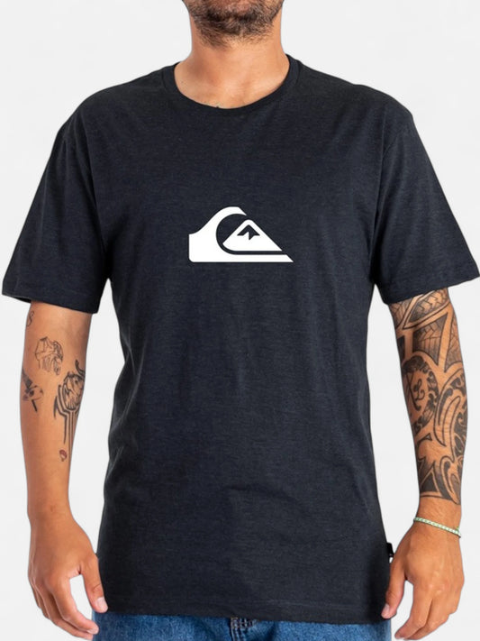 Remera Quiksilver Comp Logo Vig Negro