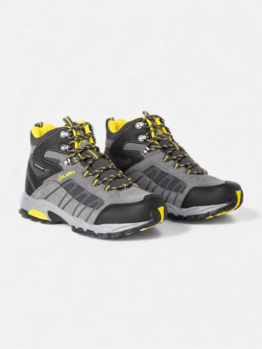 Botas Alaska Llaima Waterproof Trekking Gris Amarillo