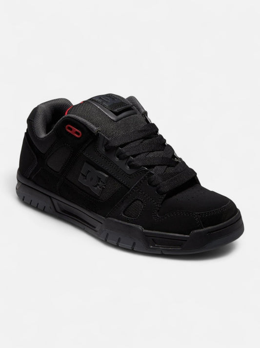 Zapatillas Dc Stag Negro Gris Rojo