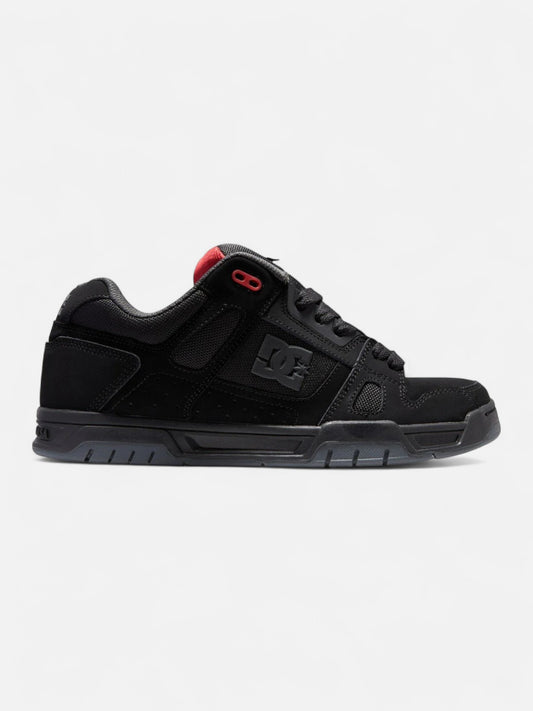 Zapatillas Dc Stag Negro Gris Rojo
