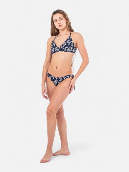 Bikini Roxy Hibiscus Haven Athletic Tri Azul Marino