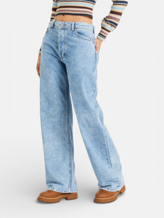 Jean Roxy Milla Wide Leg Regular Beau BL Celeste