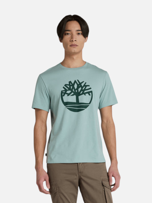 Remera Timberland Kennebec River Tree Logo Celeste