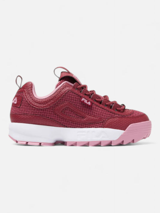 Zapatillas Fila Mujer Disruptor 2 Woven Rojo Rosa