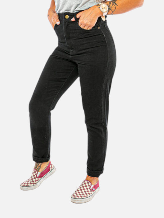 Jean Rip Curl Je Mom Mujer Negro