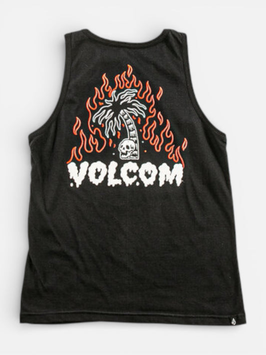 Musculosa Volcom Burned Out Niño Negro