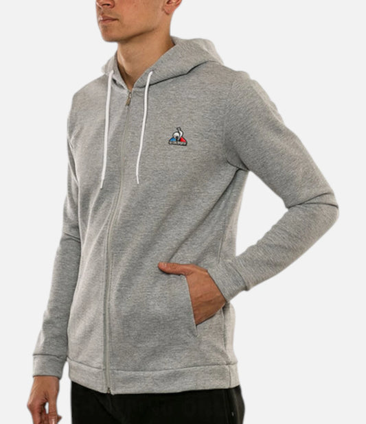 Campera Le Coq Sportif Ess Hoodie Jacket Gris Melange