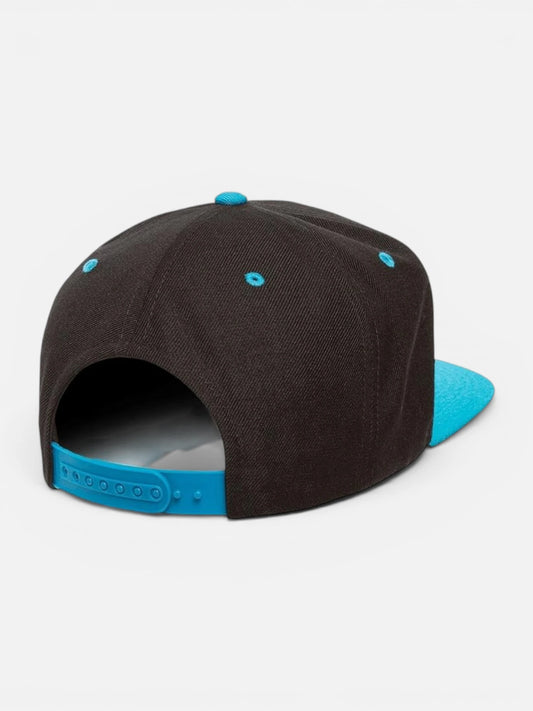 Gorra Flexfit Yupoong Turqueza Negro