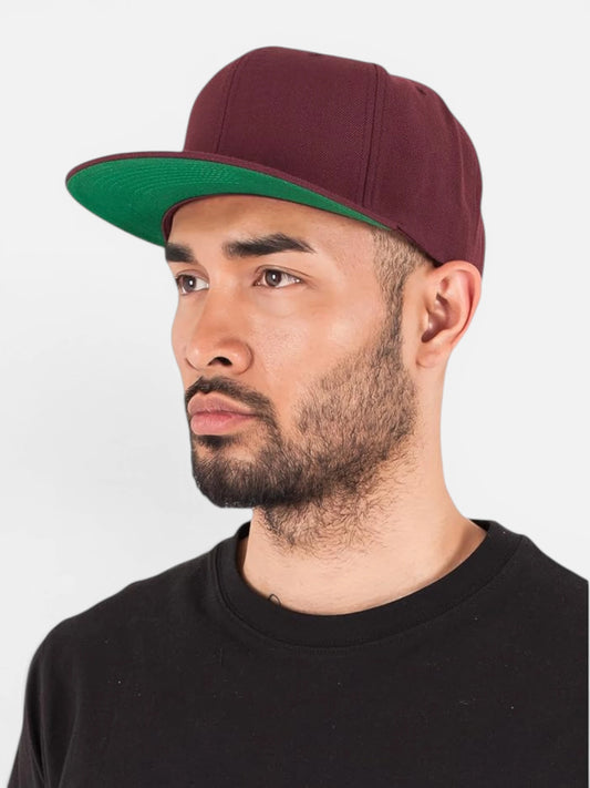 Gorra Flexfit Yupoong Bordo Verde