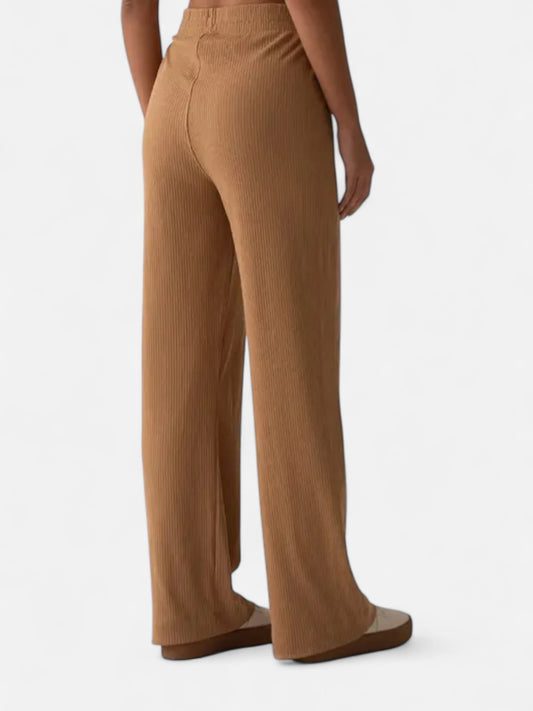 Pantalón Mujer Fila Wide Essentials Canelada Caramelo