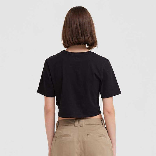 Remera Vans Flying V Crew Mujer Negro
