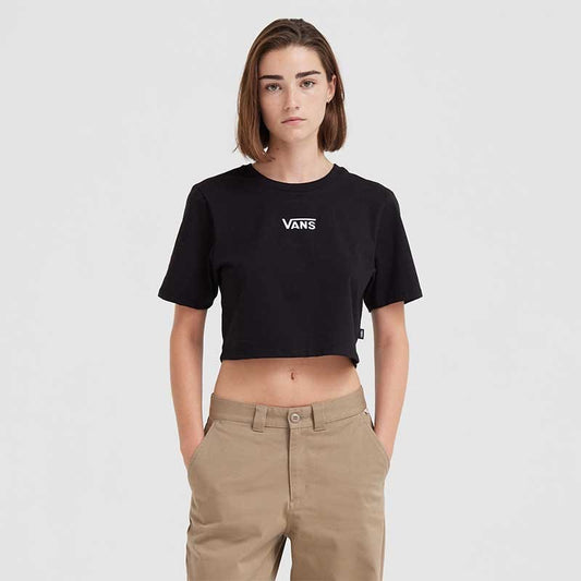 Remera Vans Flying V Crew Mujer Negro