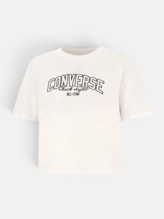 Remera Mujer Converse Tee Manga Corta Blanco