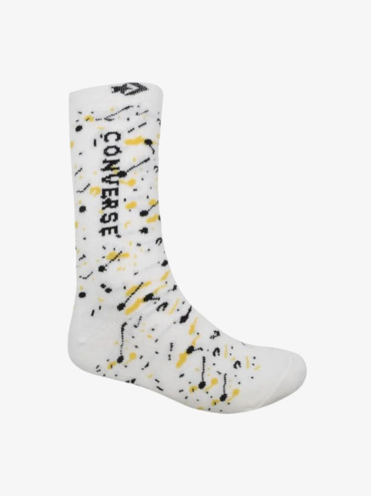 Medias Converse Splat Blanco Amarillo