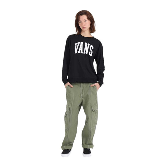Buzo Vans Mujer Stadium Bff Crew French Terry Negro