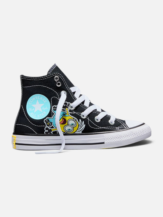 Zapatillas Converse Ctas Hi Minions Optical Niño Negro