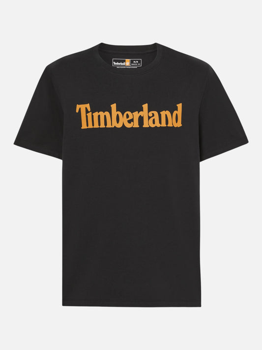 Remera Timberland Wordmark Logo Negro