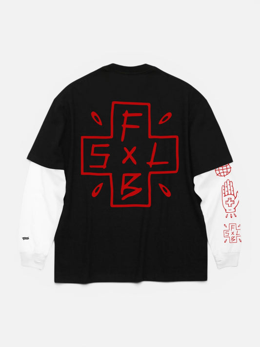 Remera Familyarg x Brand & Co Adams M/L Negro