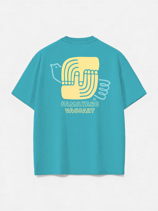 Remera Familyarg® Birdi Celeste