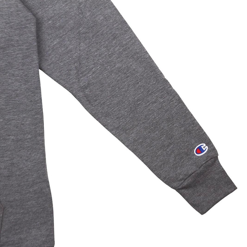 Buzo Champion Logo Rustic Ultralight Gris Melange