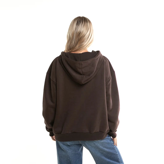 Buzo Rusty Norty Oversize Mujer Chocolate - Indy
