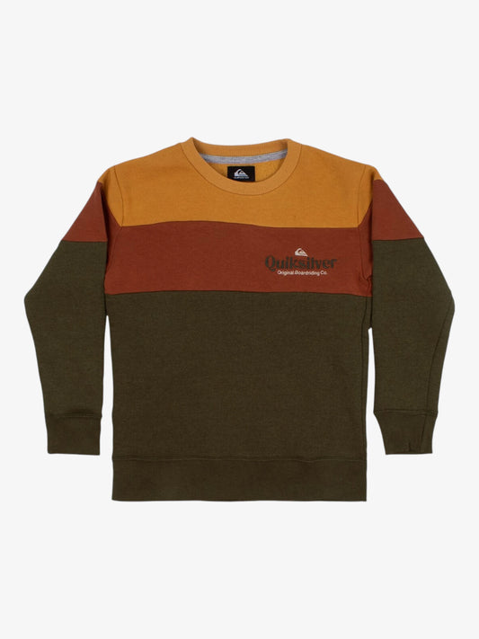 Buzo Quiksilver Beach To School Niño Verde Mostaza - Indy