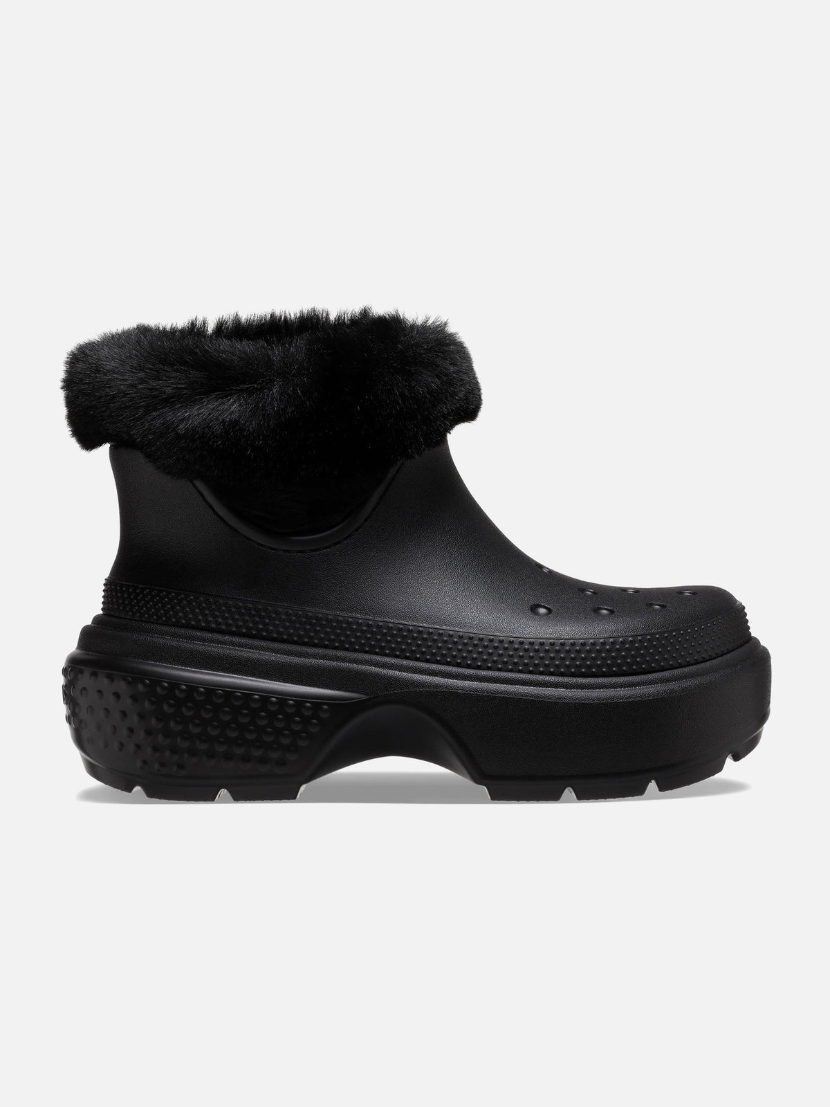 Crocs Stomp Lined Boot Negro — lateral
