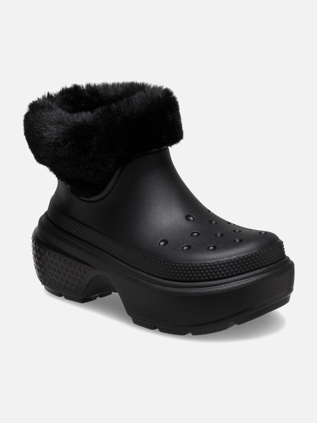 Crocs Stomp Lined Boot Negro — perspectiva