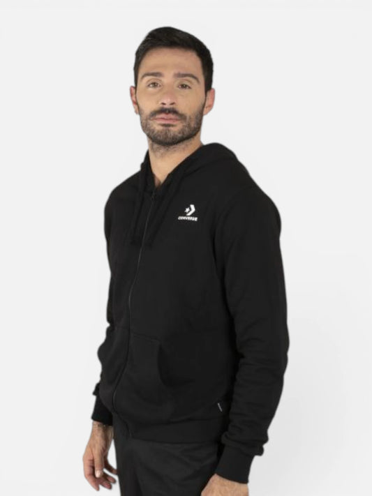 Campera Converse Nova Jacket Unisex con Capucha Negro