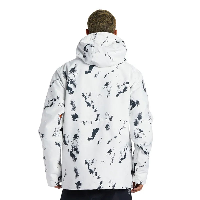 Campera Dc Snow Basis Print Blanco - Indy