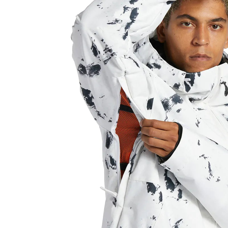 Campera Dc Snow Basis Print Blanco - Indy