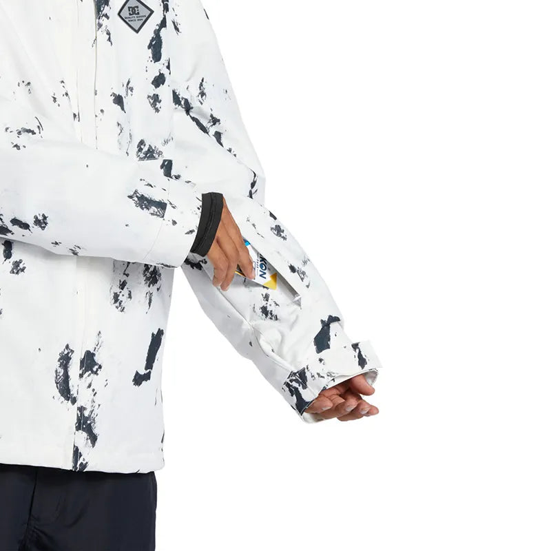 Campera Dc Snow Basis Print Blanco - Indy