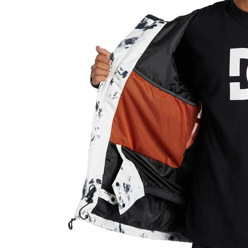 Campera Dc Snow Basis Print Blanco - Indy